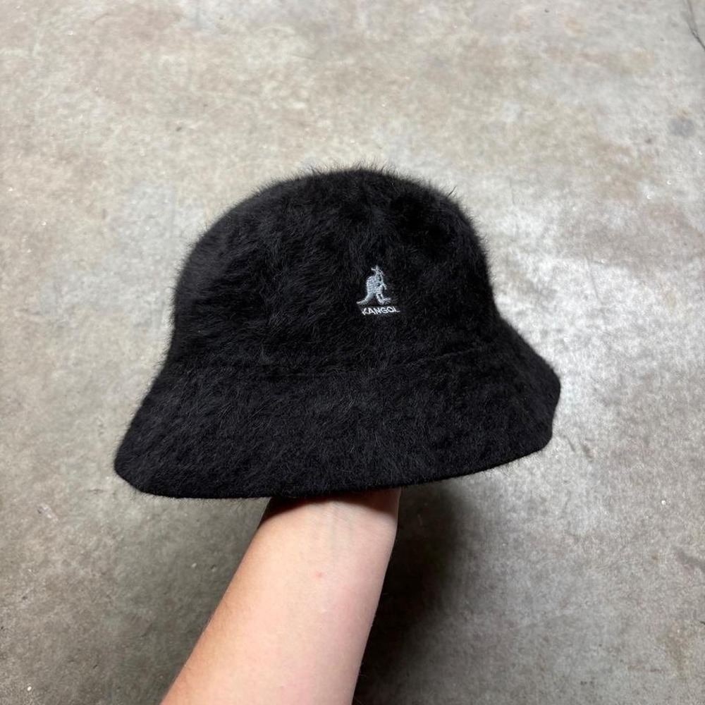 Kangol black fur bucket hat Women's Size Medium
